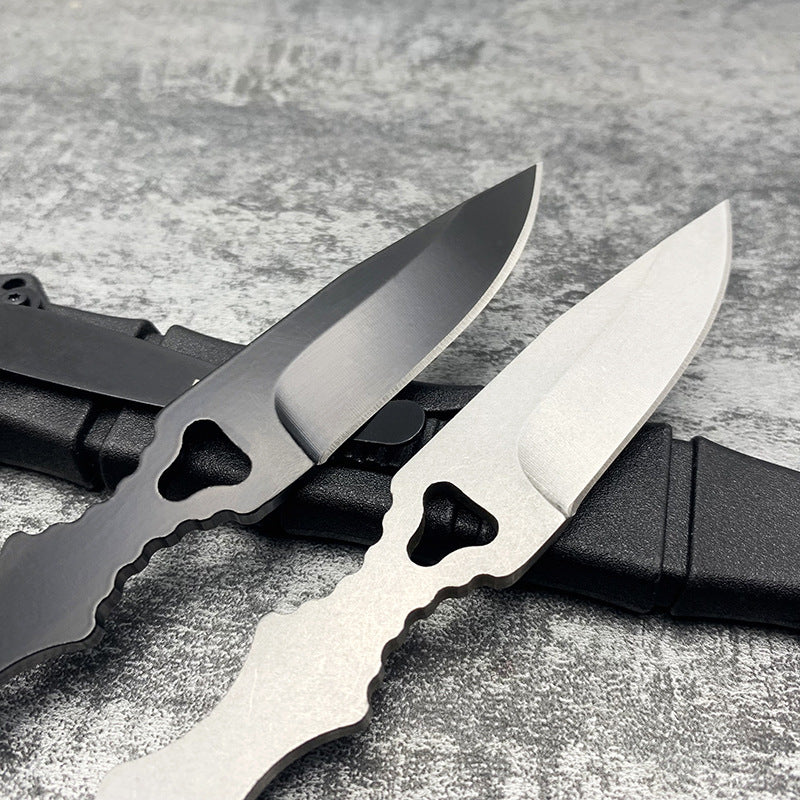 Outdoor survival, wilderness survival, small outdoor fixed-blade knife, fruit knife, EDC (everyday carry), portable, high hardness, rust-resistant.