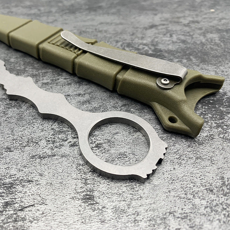 Outdoor survival, wilderness survival, small outdoor fixed-blade knife, fruit knife, EDC (everyday carry), portable, high hardness, rust-resistant.