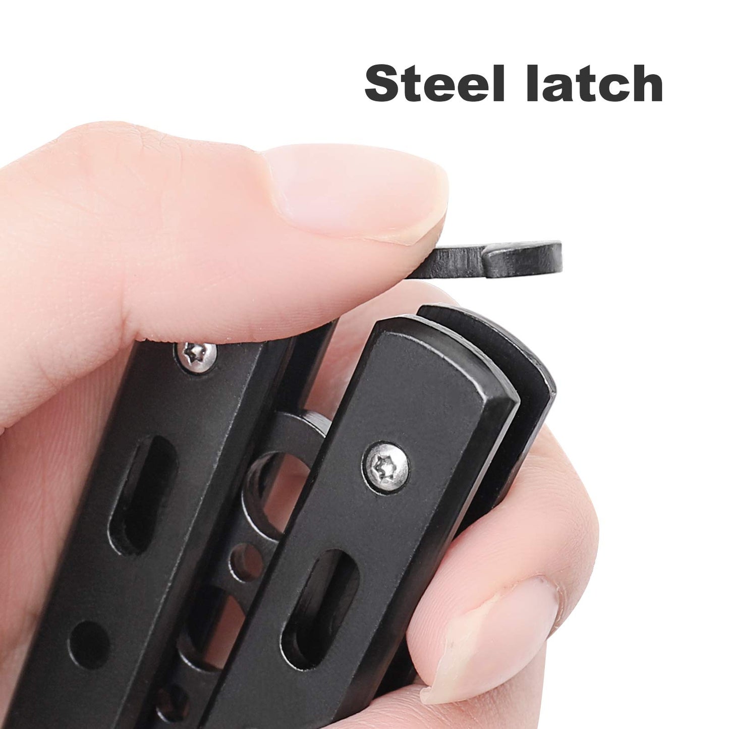 Barison Butterfly Knife Trainer – Unsharpened Dexterity Tool for Beginners. Perfect Hand-Eye Coordination Gift for Fathers & Boys. Specially Designed Practice Balisong (Non-Blade)