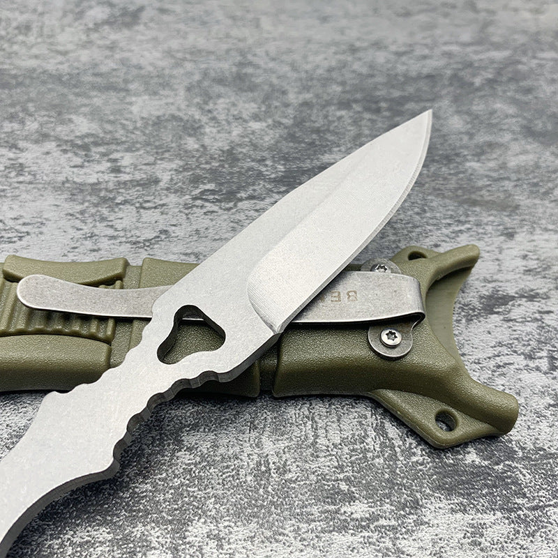 Outdoor survival, wilderness survival, small outdoor fixed-blade knife, fruit knife, EDC (everyday carry), portable, high hardness, rust-resistant.