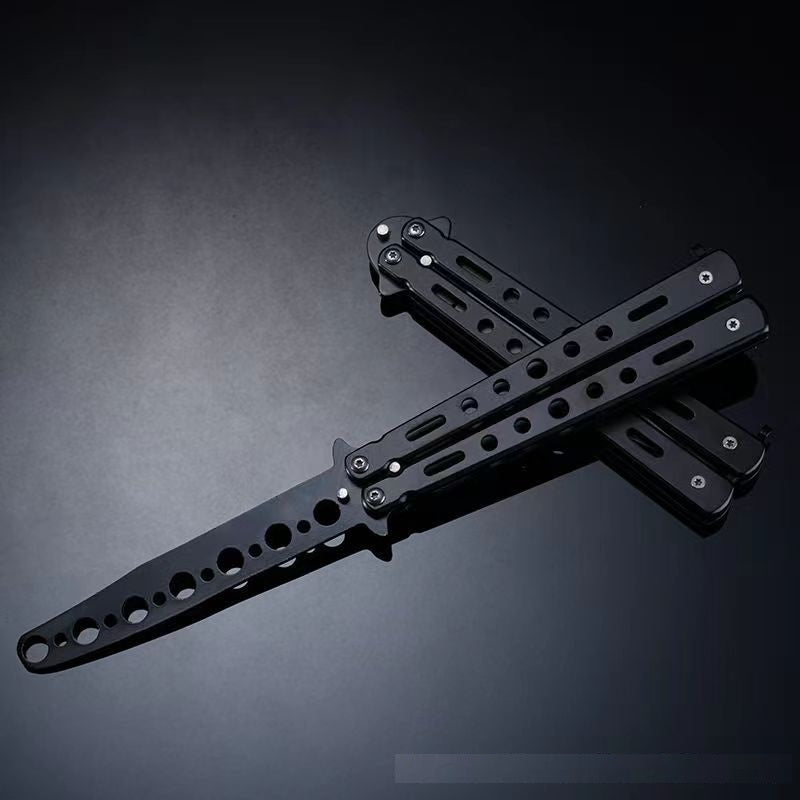 Barison Butterfly Knife Trainer – Unsharpened Dexterity Tool for Beginners. Perfect Hand-Eye Coordination Gift for Fathers & Boys. Specially Designed Practice Balisong (Non-Blade)