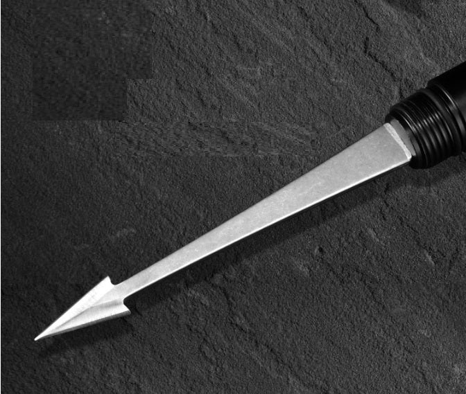 43-inch tactical trekking pole, with non-slip handle, multi-functional hiking stick, adjustable height, suitable for outdoor self-defense and mountaineering.