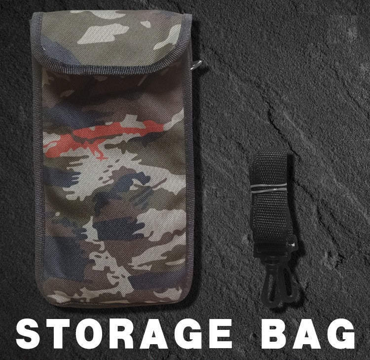 43-inch tactical trekking pole, with non-slip handle, multi-functional hiking stick, adjustable height, suitable for outdoor self-defense and mountaineering.