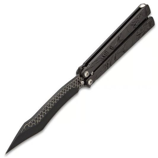 Black Dragon Butterfly Knife