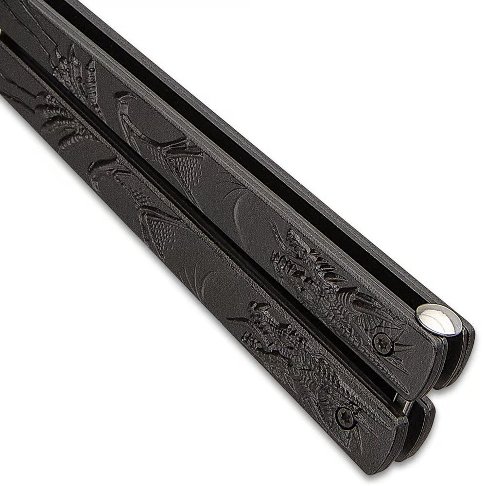 Black Dragon Butterfly Knife
