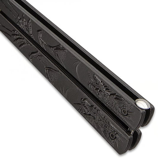 Black Dragon Butterfly Knife