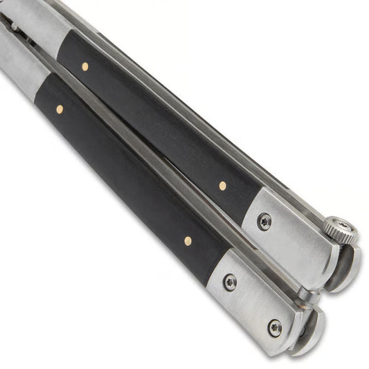 EnigmaEdge Butterfly Knife - 9 Inches Total Length, 440C Stainless Steel Blade